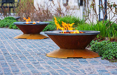 corten steel bbq grills